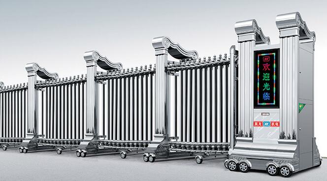 英龍機(jī)電電動(dòng)伸縮門賣場(chǎng)越發(fā)并進(jìn)為五一黃金促銷賺足人氣